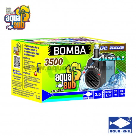 BOMBA AQUAKRIL AQUASUB 4219 3000L/H  3.50 M