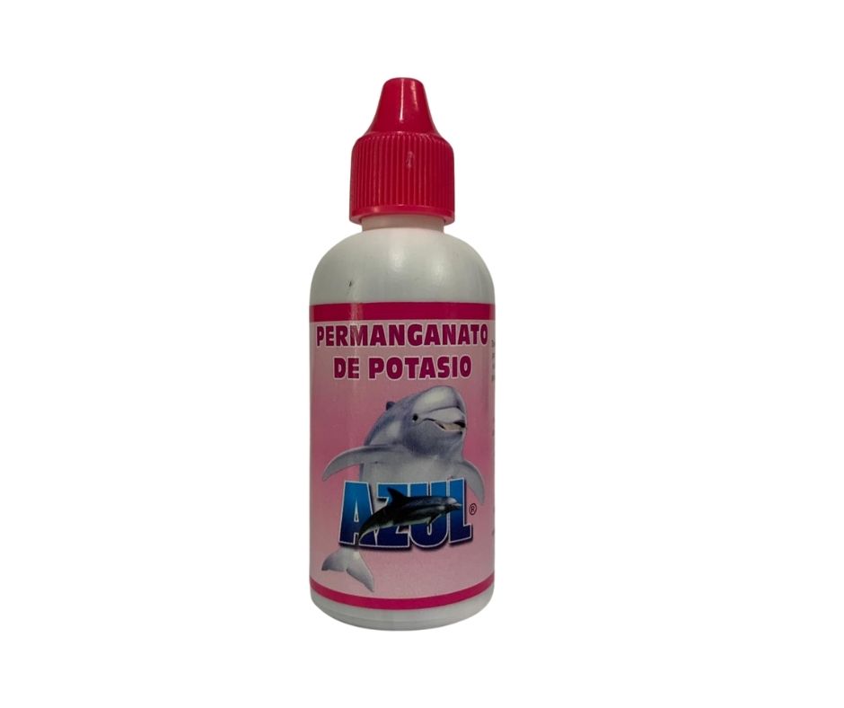 MEDICAMENTO P/ AGUA DULCE AZUL PERMANGANATO DE POTASIO   35 ML.