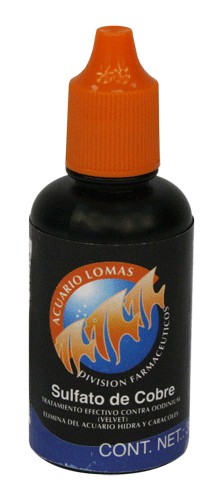 MEDICAMENTO P/ AGUA DULCE LOMAS SULFATO DE COBRE 30ML 1 OZ