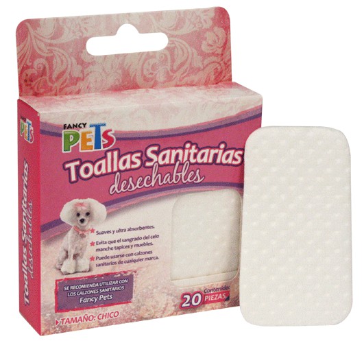 TOALLA FANCY PETS SANITARIAS CH 20 PZAS