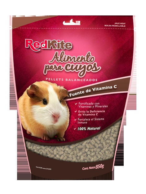 ALIMENTO P/ ROEDORES REDKITE P/CUYOS 850 GR