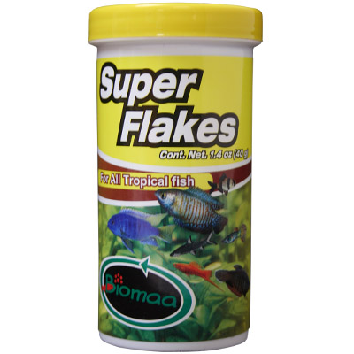 ALIMENTO P/ AGUA DULCE BIOMAA SUPER FLAKES  40 GRS